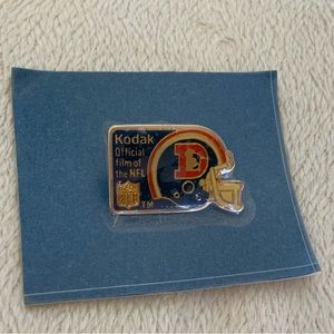 NFL Denver Broncos 1989 vintage pin by Kodak